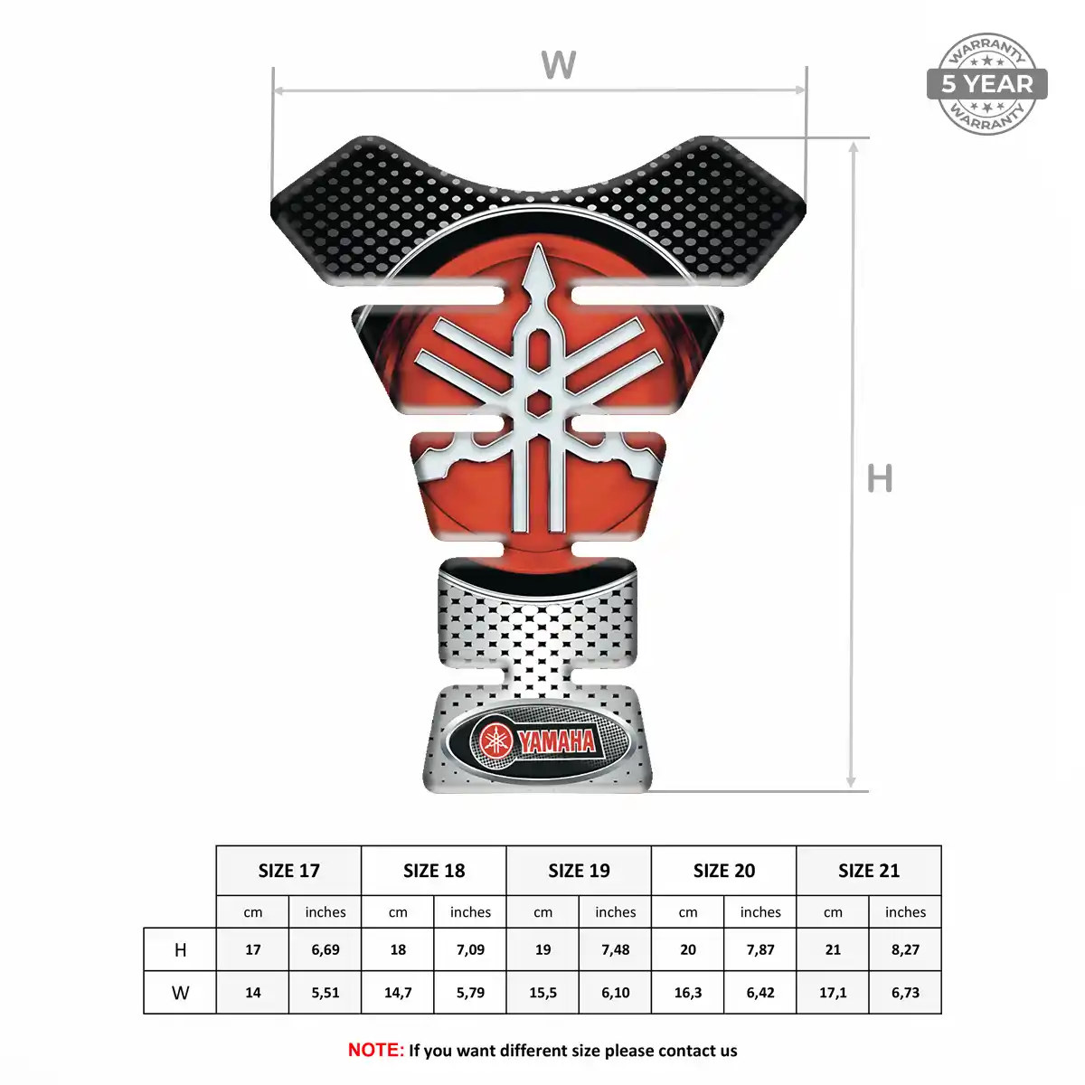 Yamaha Motorcycle Tank Decal Superior Craft