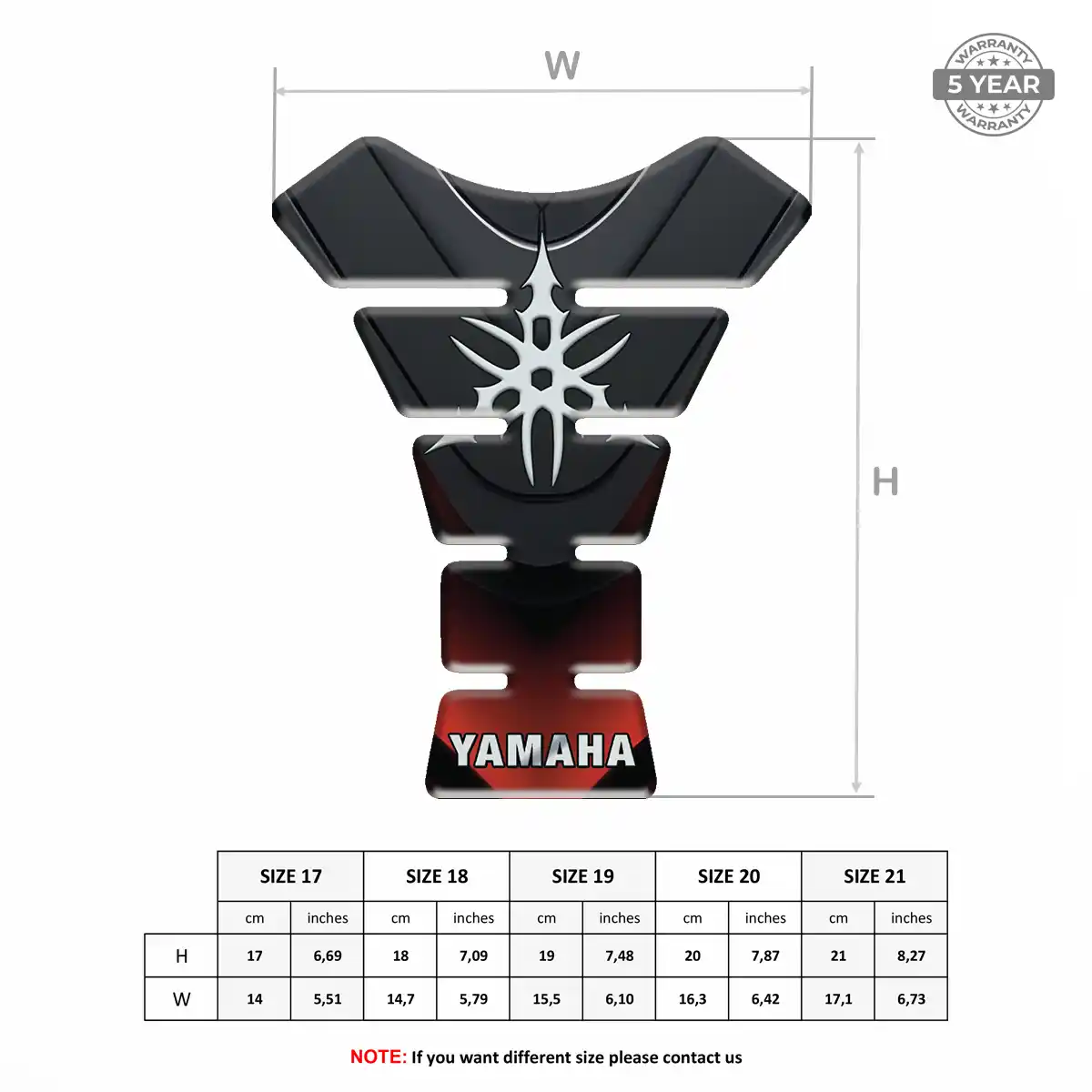Yamaha Motorcycle Tank Pad Elite Edition