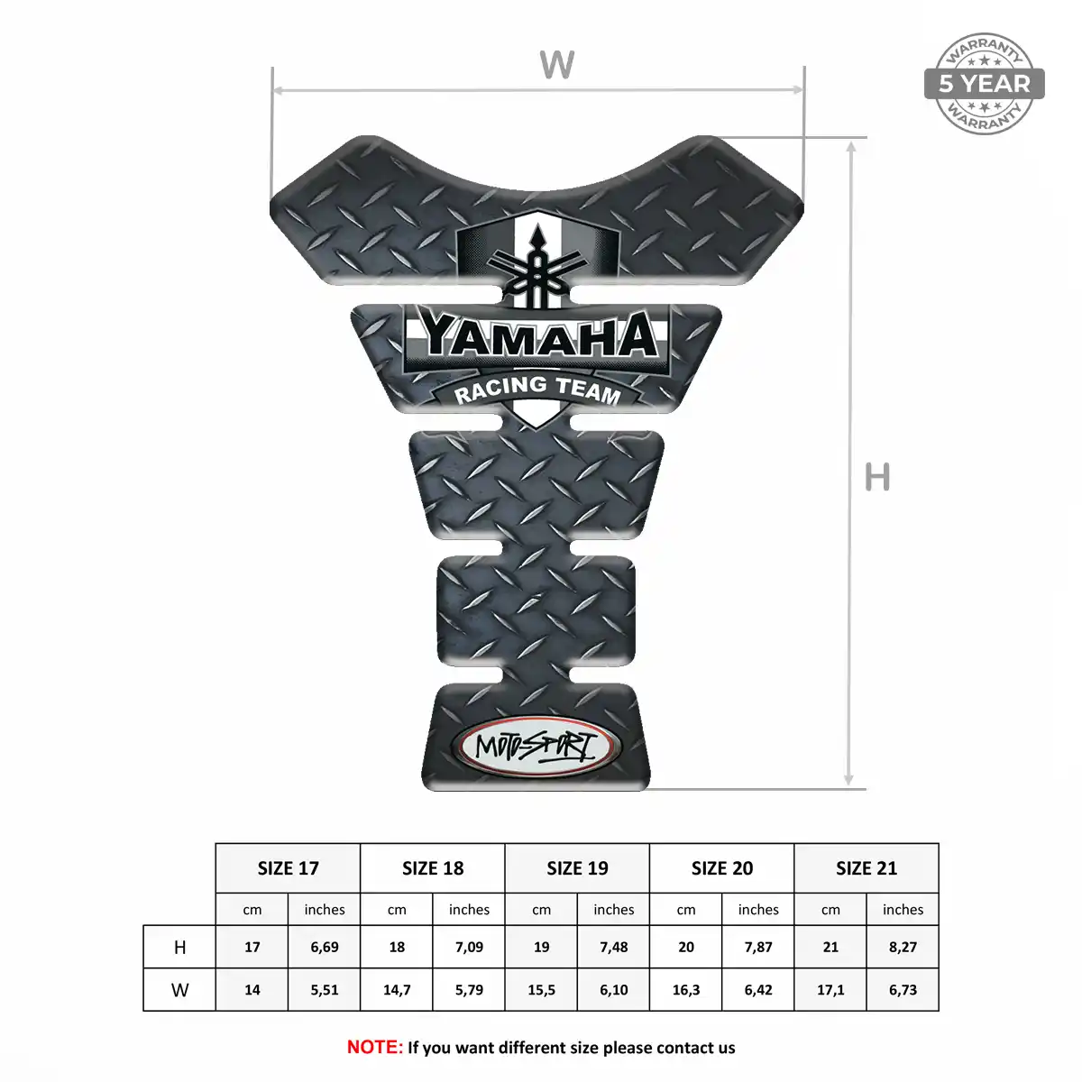 Yamaha Motorcycle Tank Pad Exclusive Series