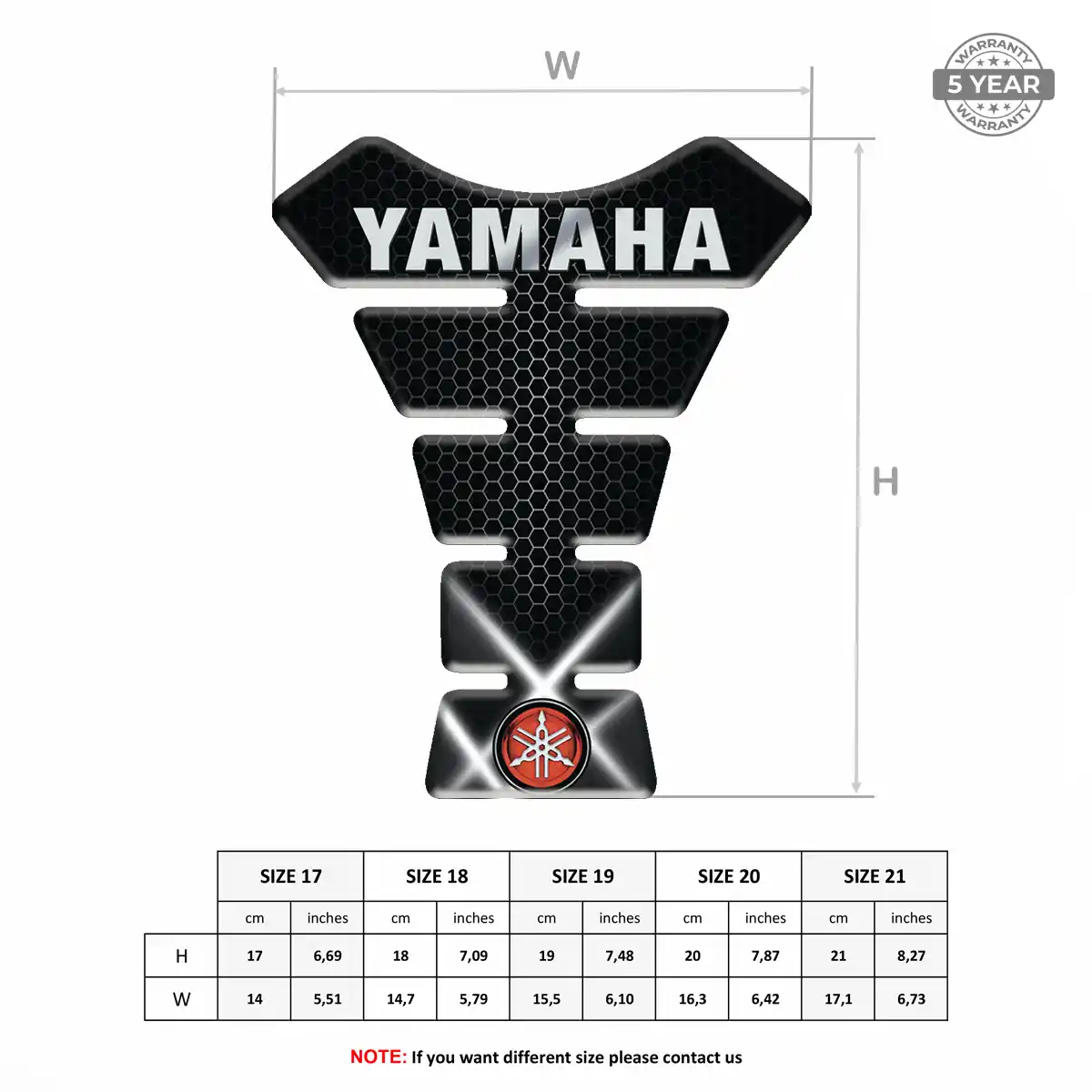 Yamaha Motorcycle Tank Protector Exclusive Series