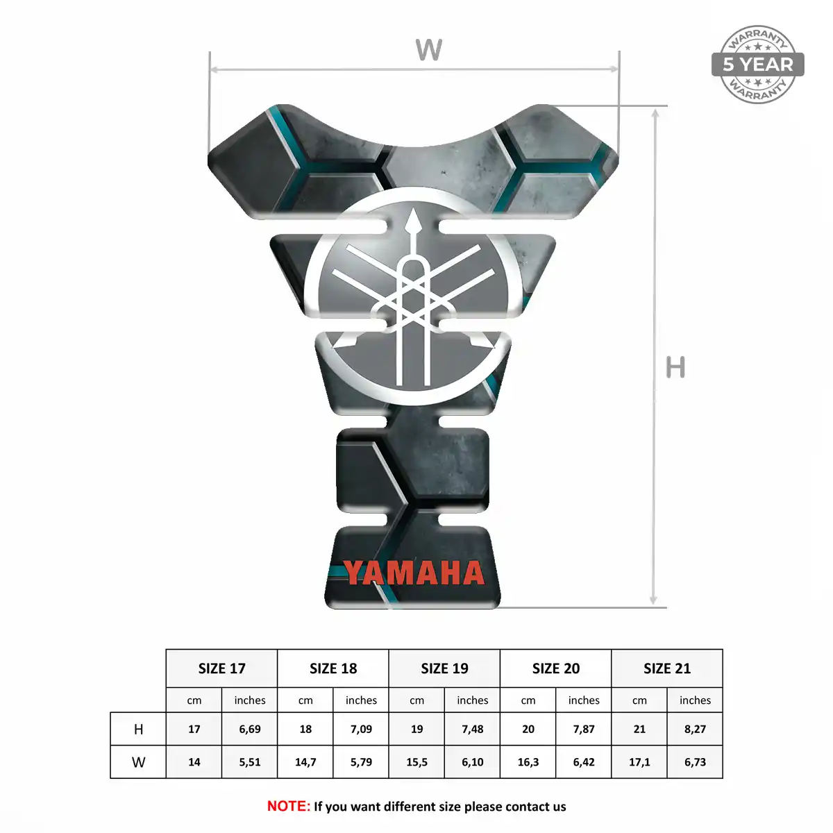 Yamaha Motorcycle Tank Protector Prestige Line