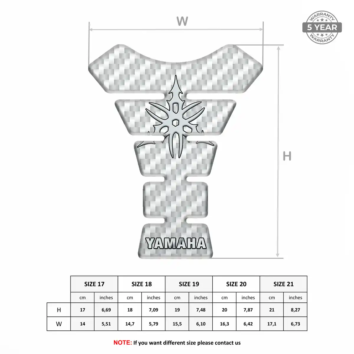 Yamaha Motorcycle Tank Protector Prime Quality