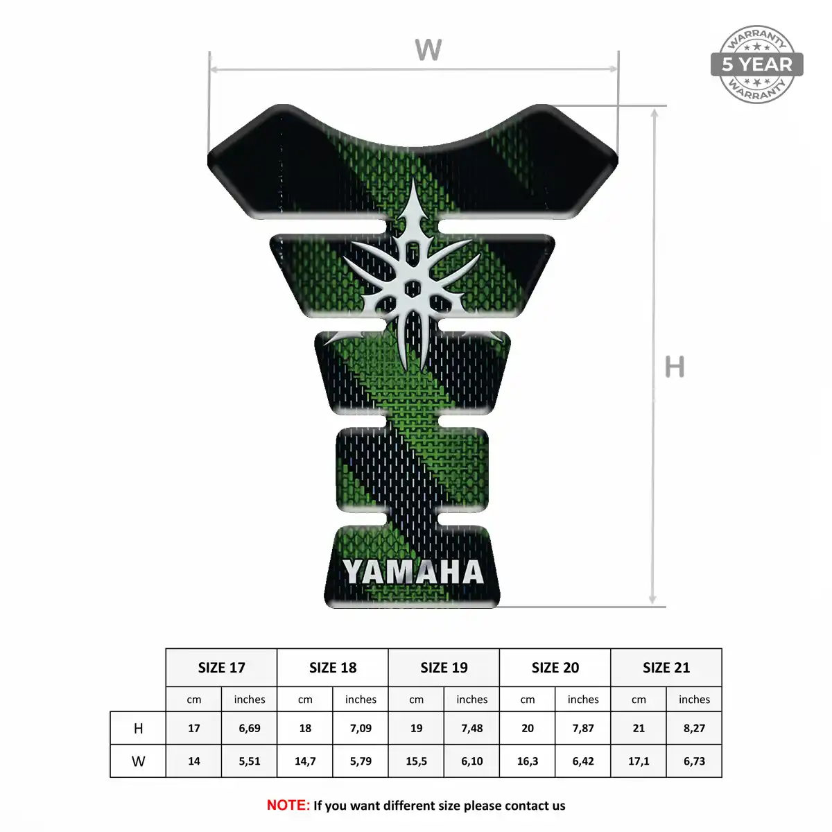 Yamaha Motorcycle Tank Protector Refined Design