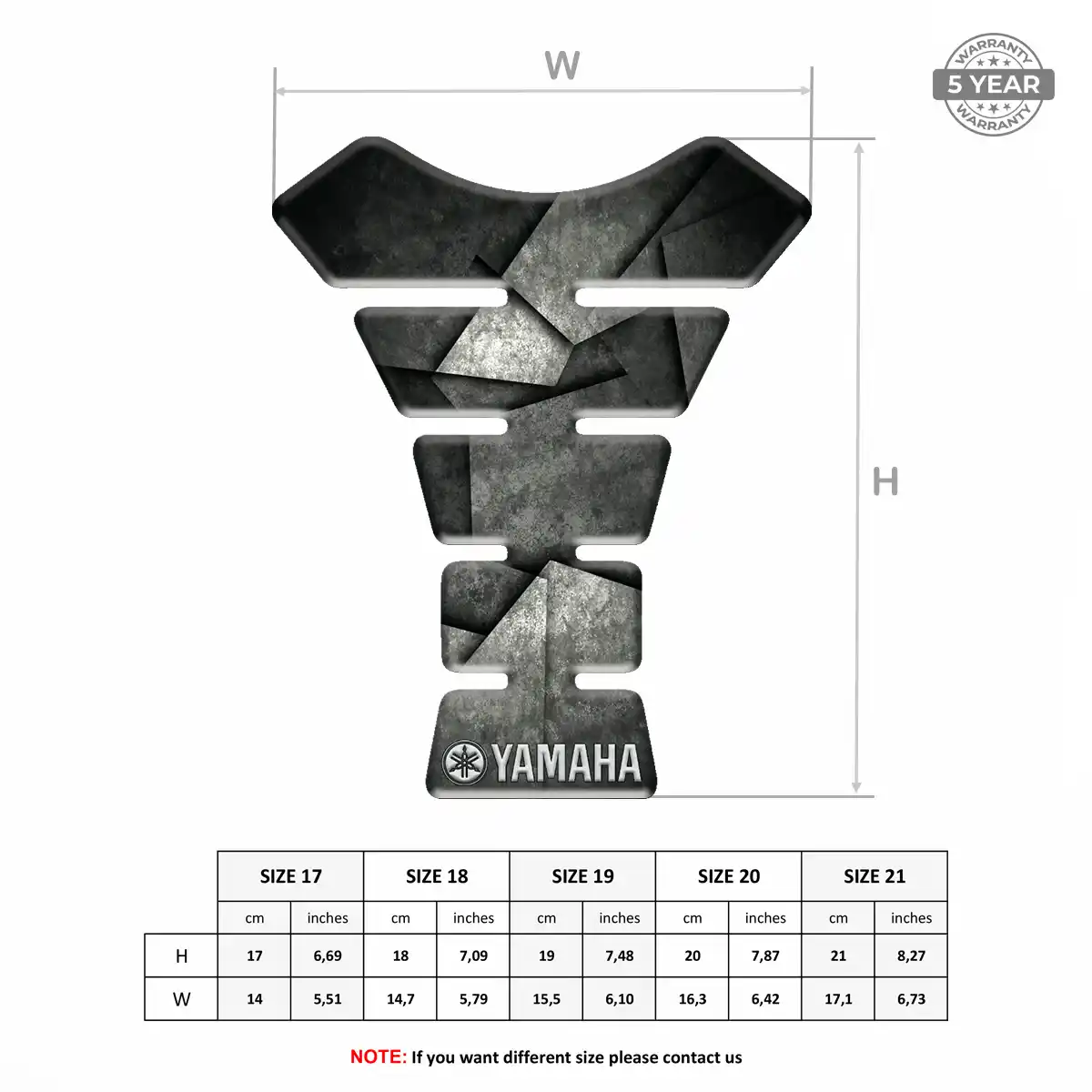Yamaha Motorcycle Tank Protector Signature Grade