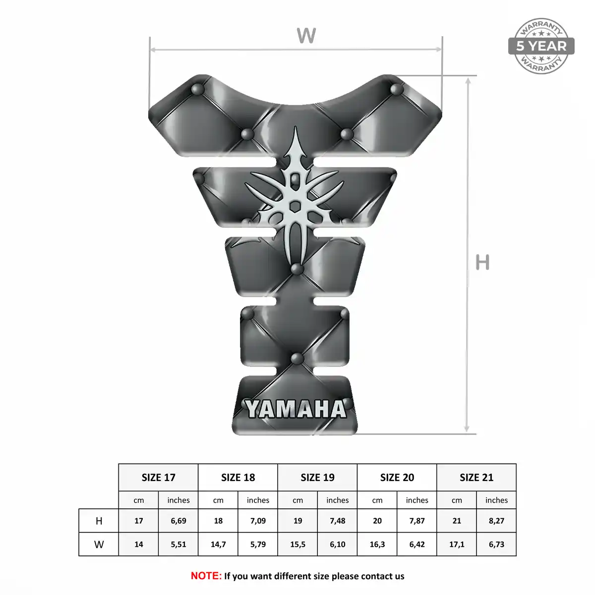 Yamaha Motorcycle Tank Protector Superior Craft
