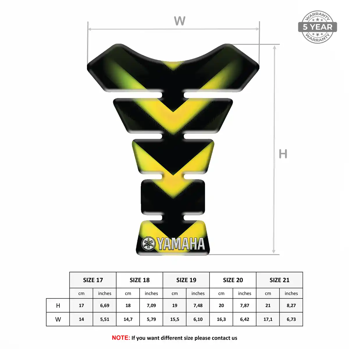 Yamaha Motorcycle Tank Sticker Exclusive Series