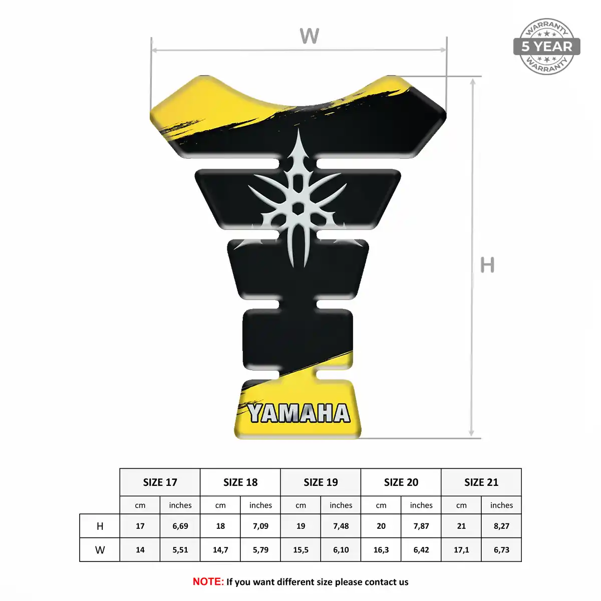 Yamaha Motorcycle Tank Sticker Prestige Line