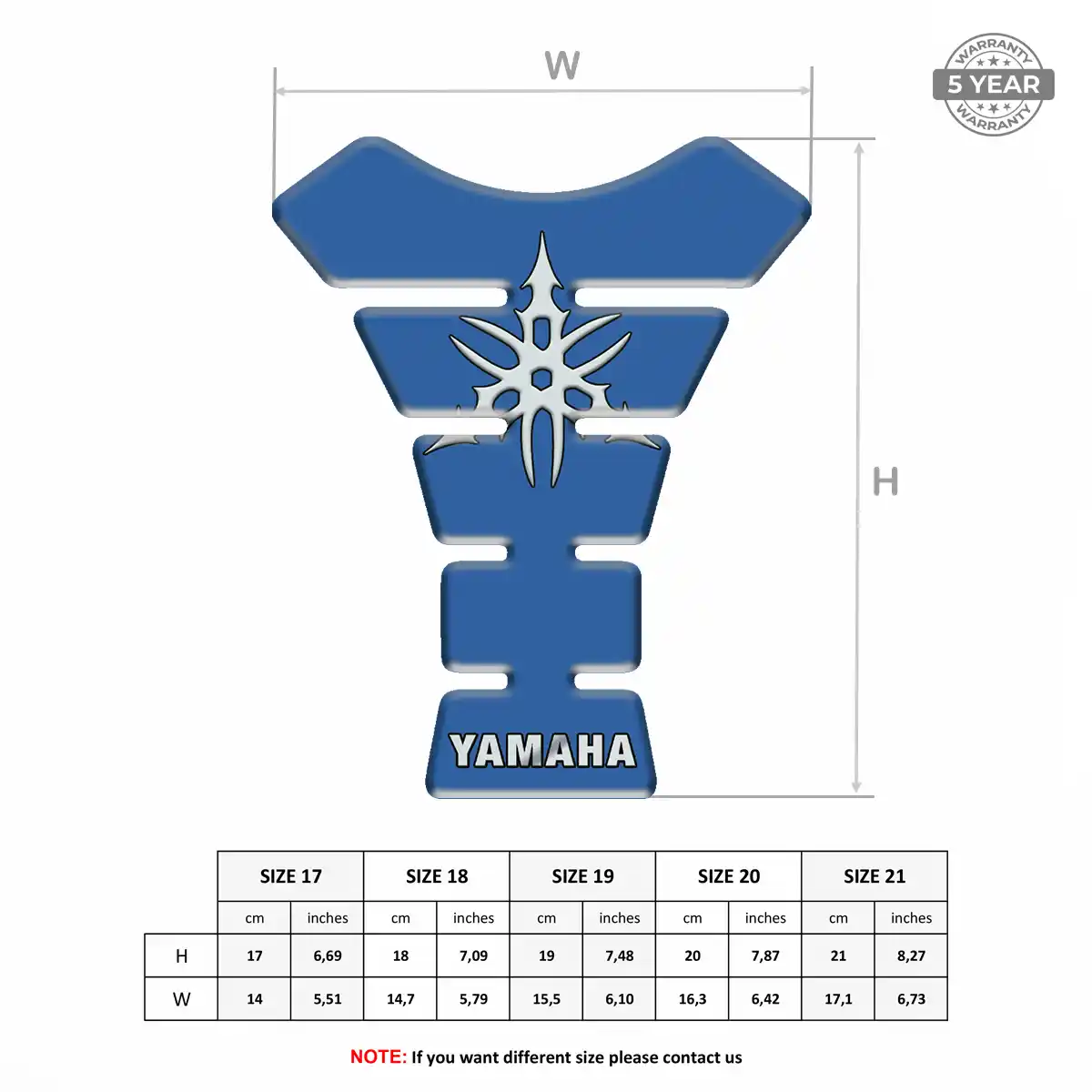 Yamaha Motorcycle Tank Sticker Prime Quality