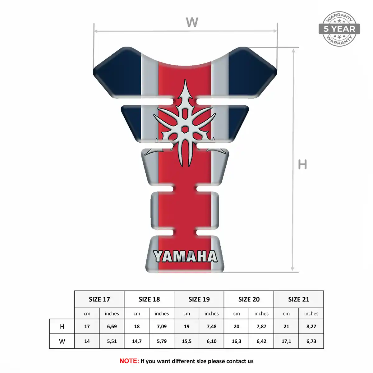 Yamaha Motorcycle Tank Sticker Signature Grade