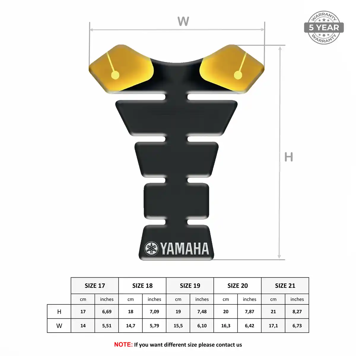 Yamaha Motorcycle Tank Sticker Superior Craft