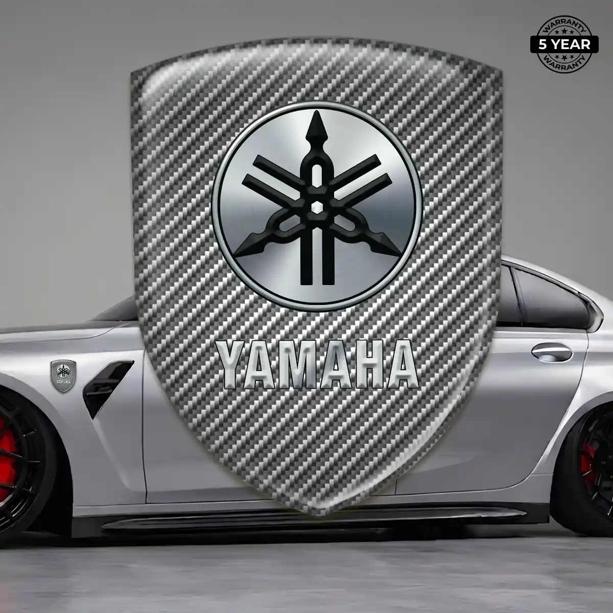 Yamaha Polyurethane Domed Sticker Interior Elegance