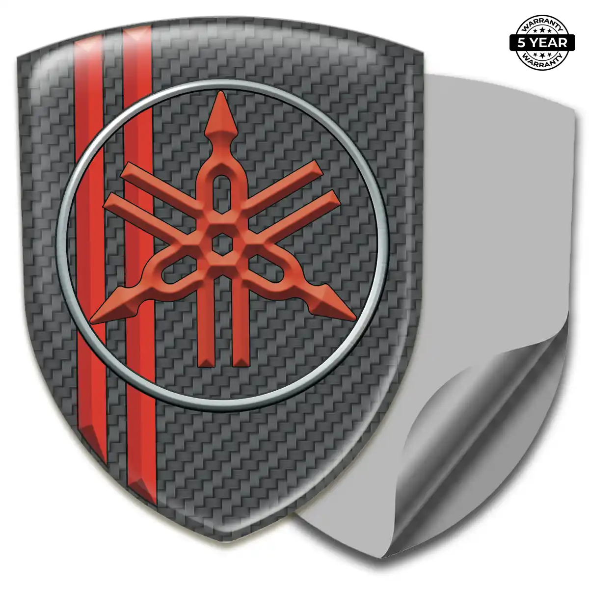 Yamaha Polyurethane Domed Sticker Interior Luxe