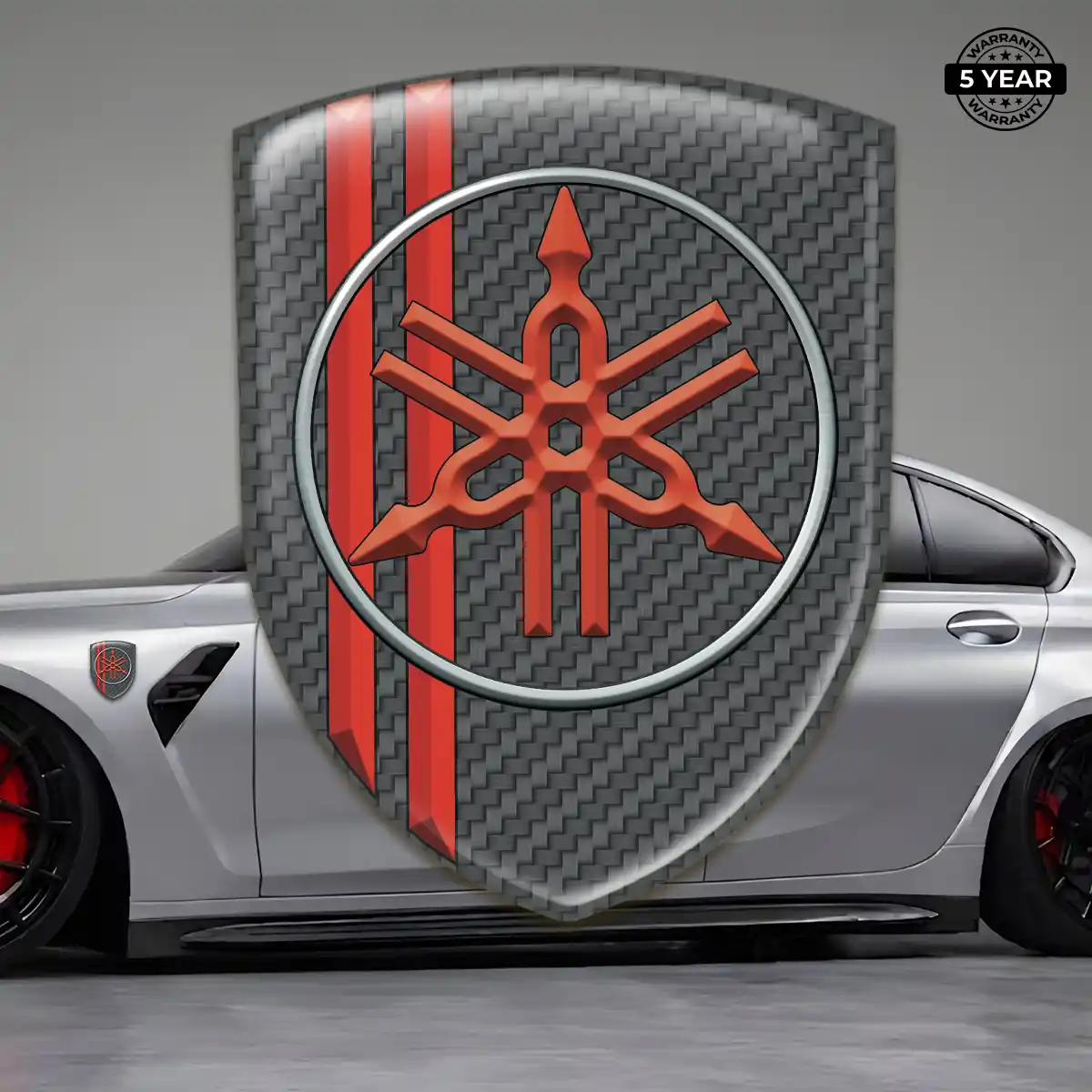 Yamaha Polyurethane Domed Sticker Interior Luxe