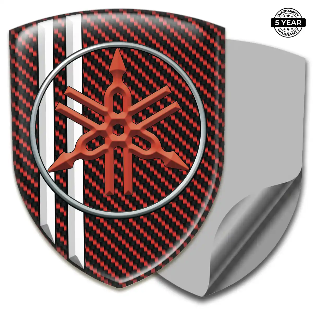 Yamaha Polyurethane Domed Sticker Premium Dome