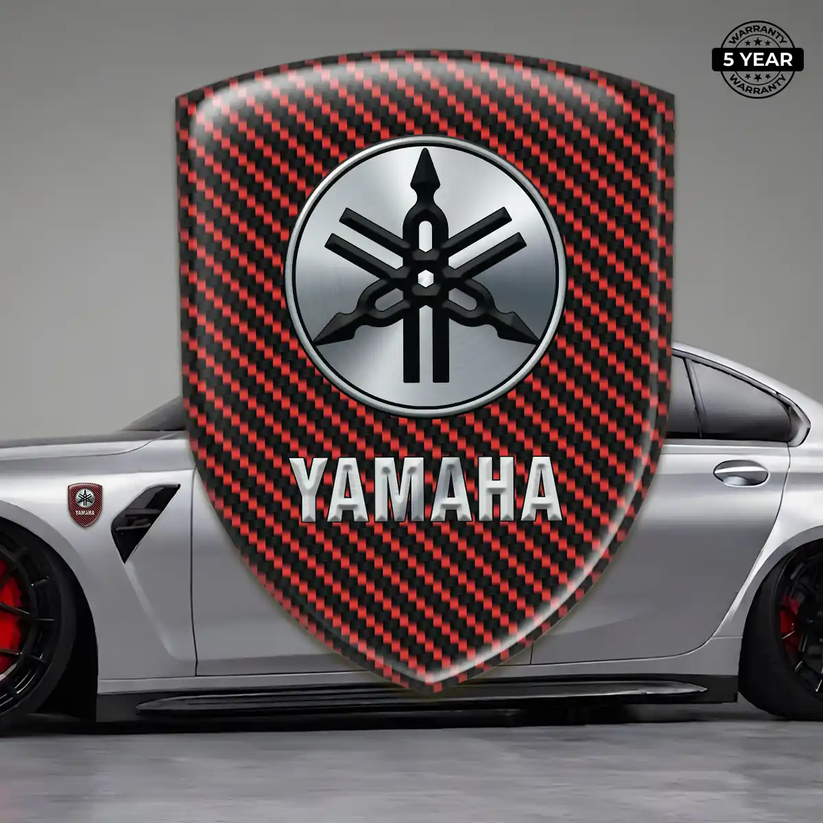 Yamaha Resin Badge Sticker Refined Design