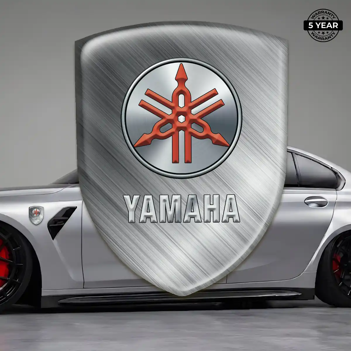 Yamaha Resin Badge Sticker Sleek Style
