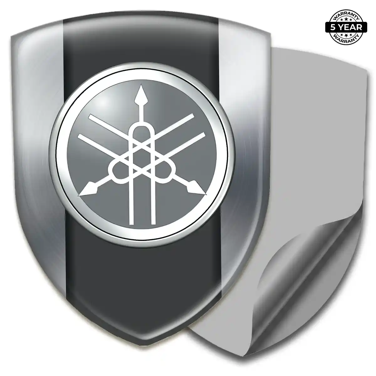 Yamaha Resin Domed Sticker Sleek Style