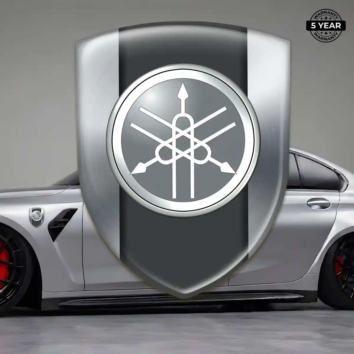 Yamaha Resin Domed Sticker Sleek Style