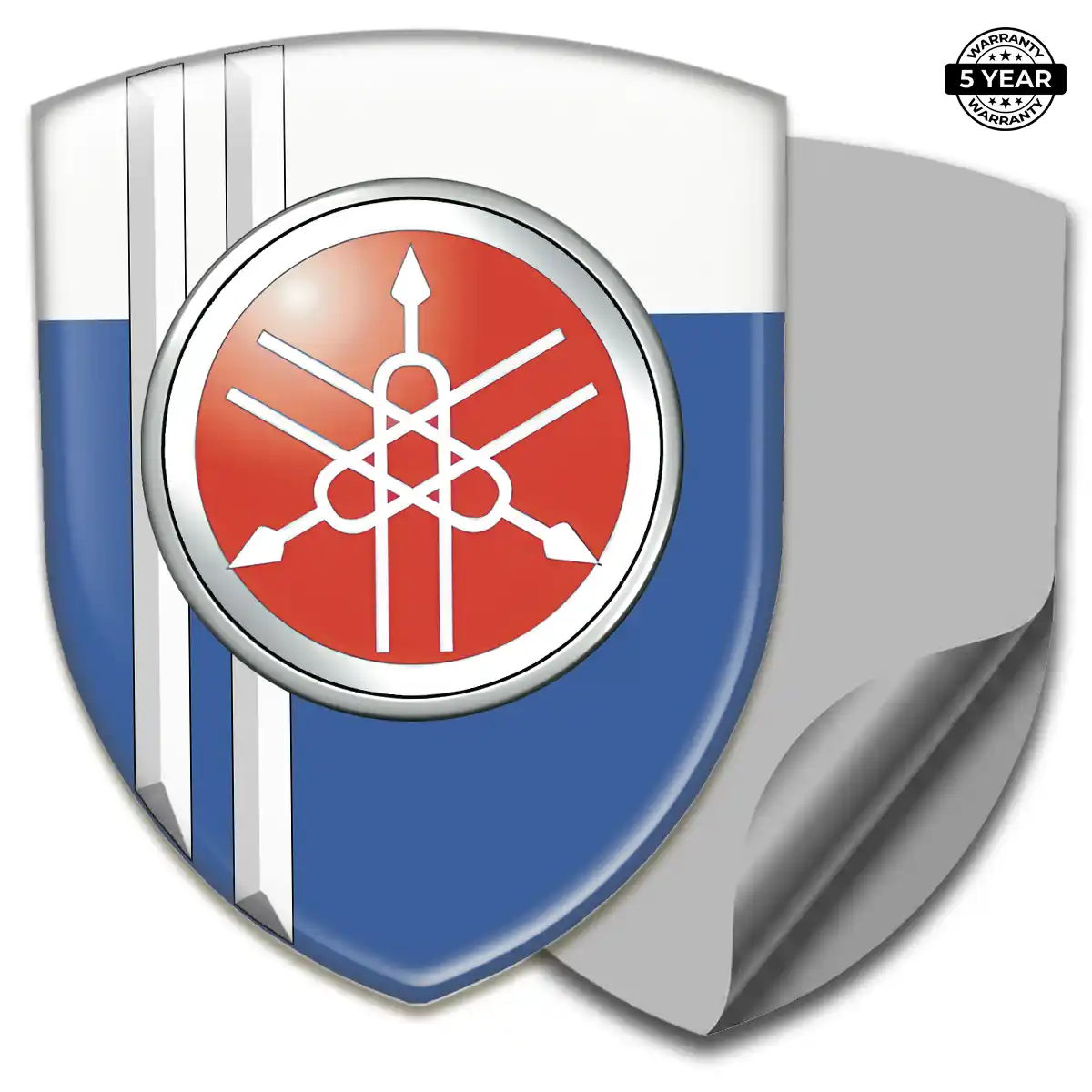 Yamaha Resin Emblem Sticker Refined Design