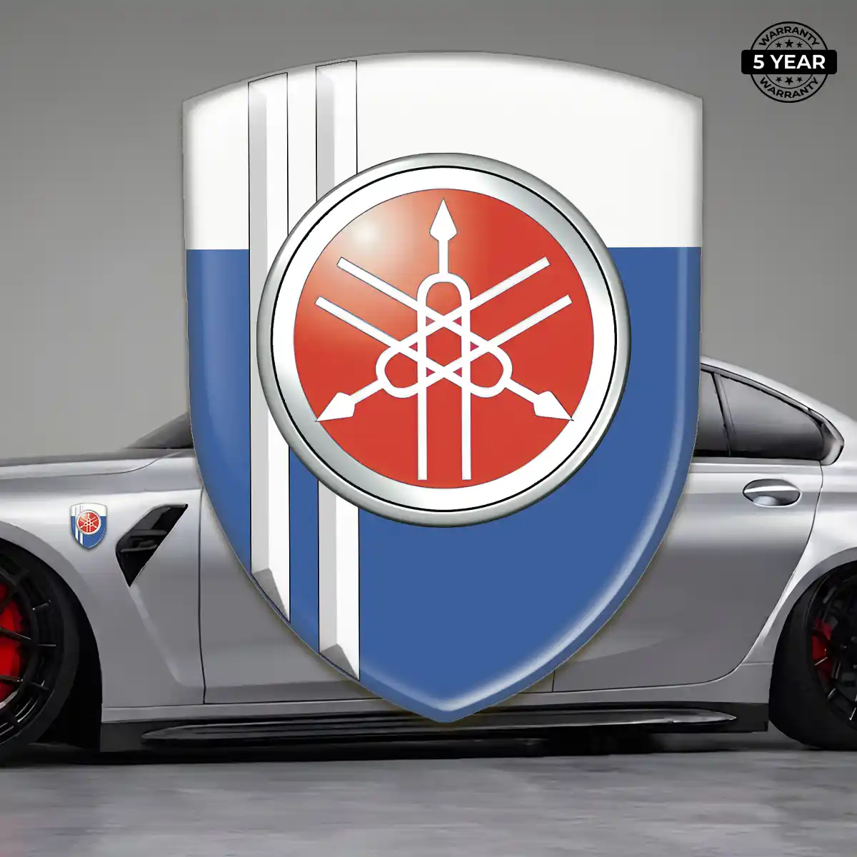 Yamaha Resin Emblem Sticker Refined Design