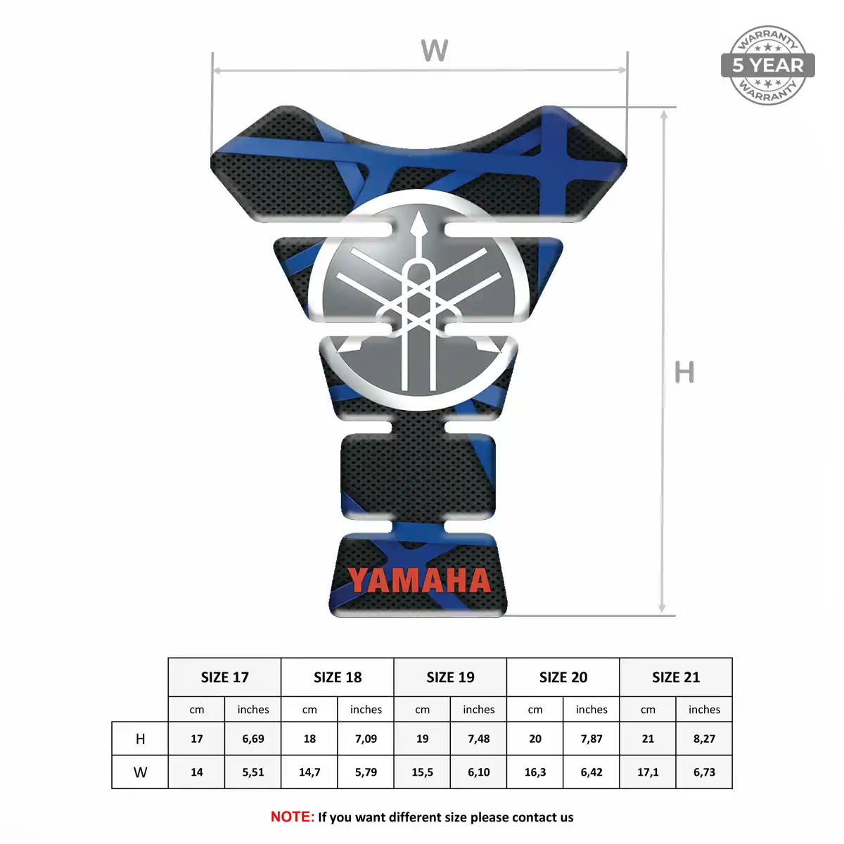 Yamaha Resin Tank Pad Exclusive Series