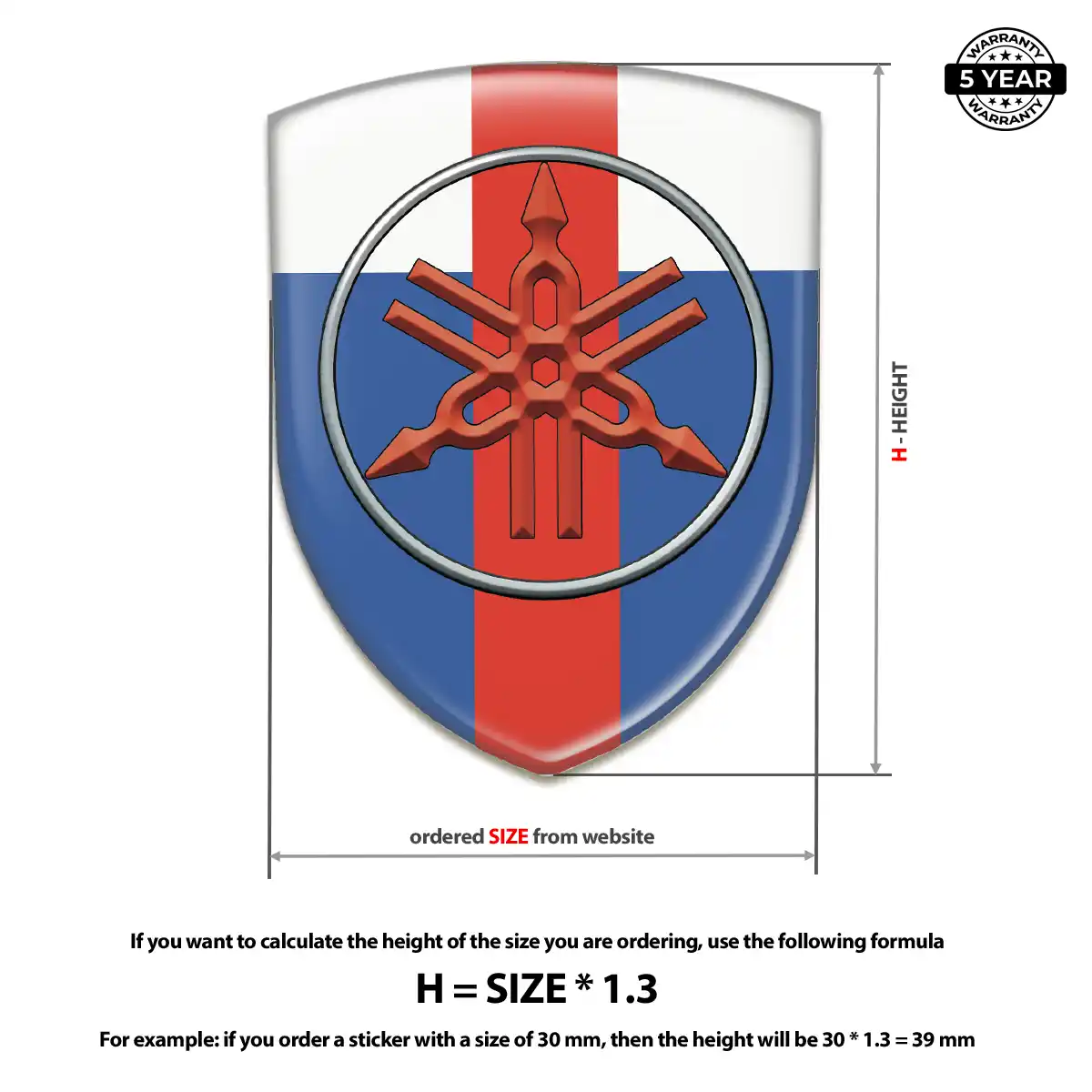 Yamaha Self Adhesive Emblem Sticker Prestige Line