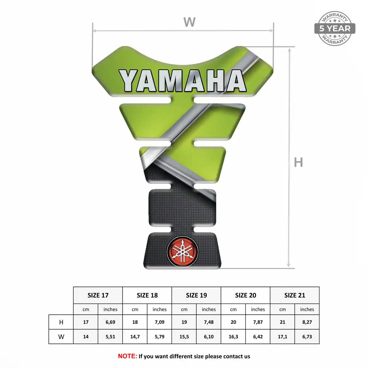 Yamaha Self Adhesive Tank Pad Signature Grade