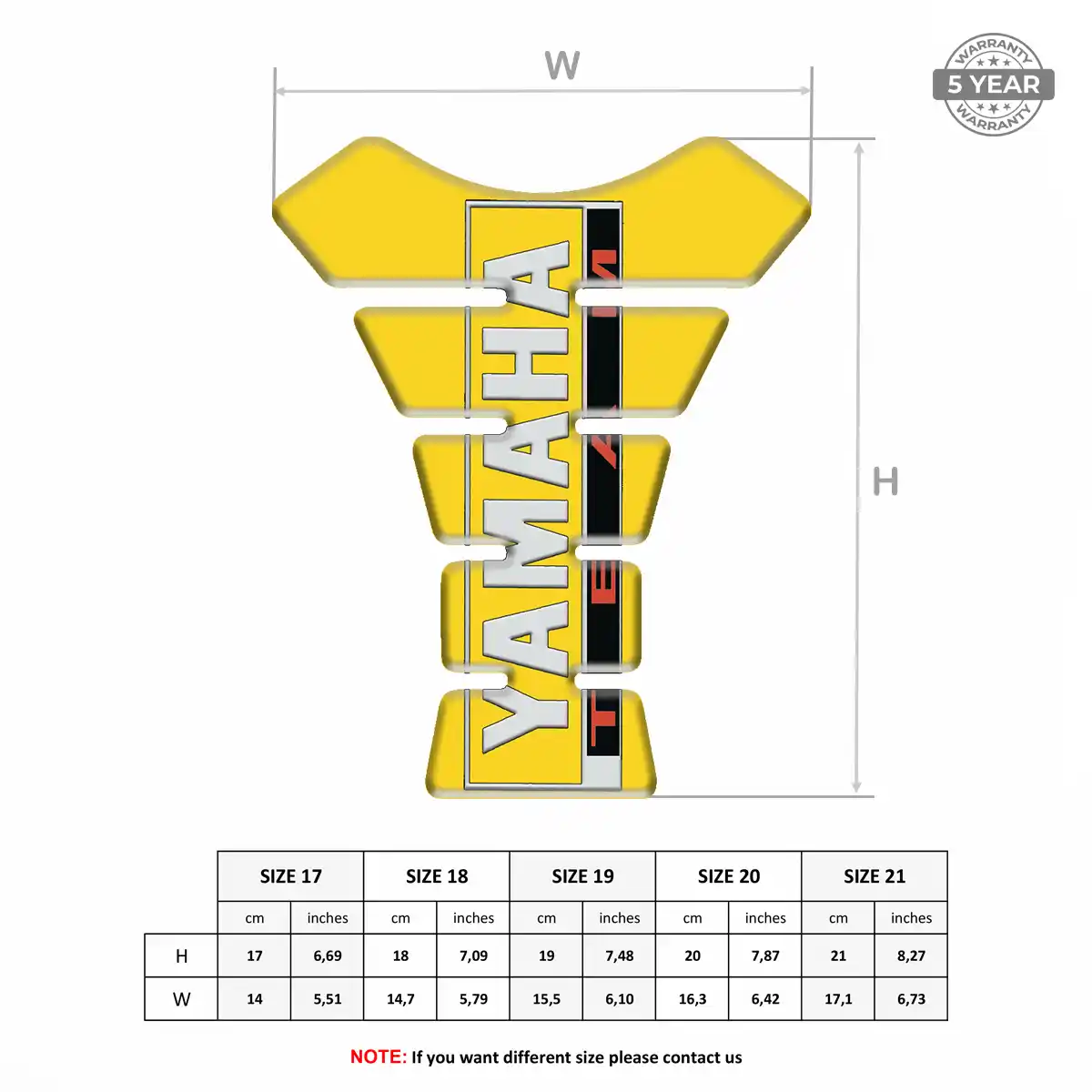 Yamaha Self Adhesive Tank Pad Superior Craft