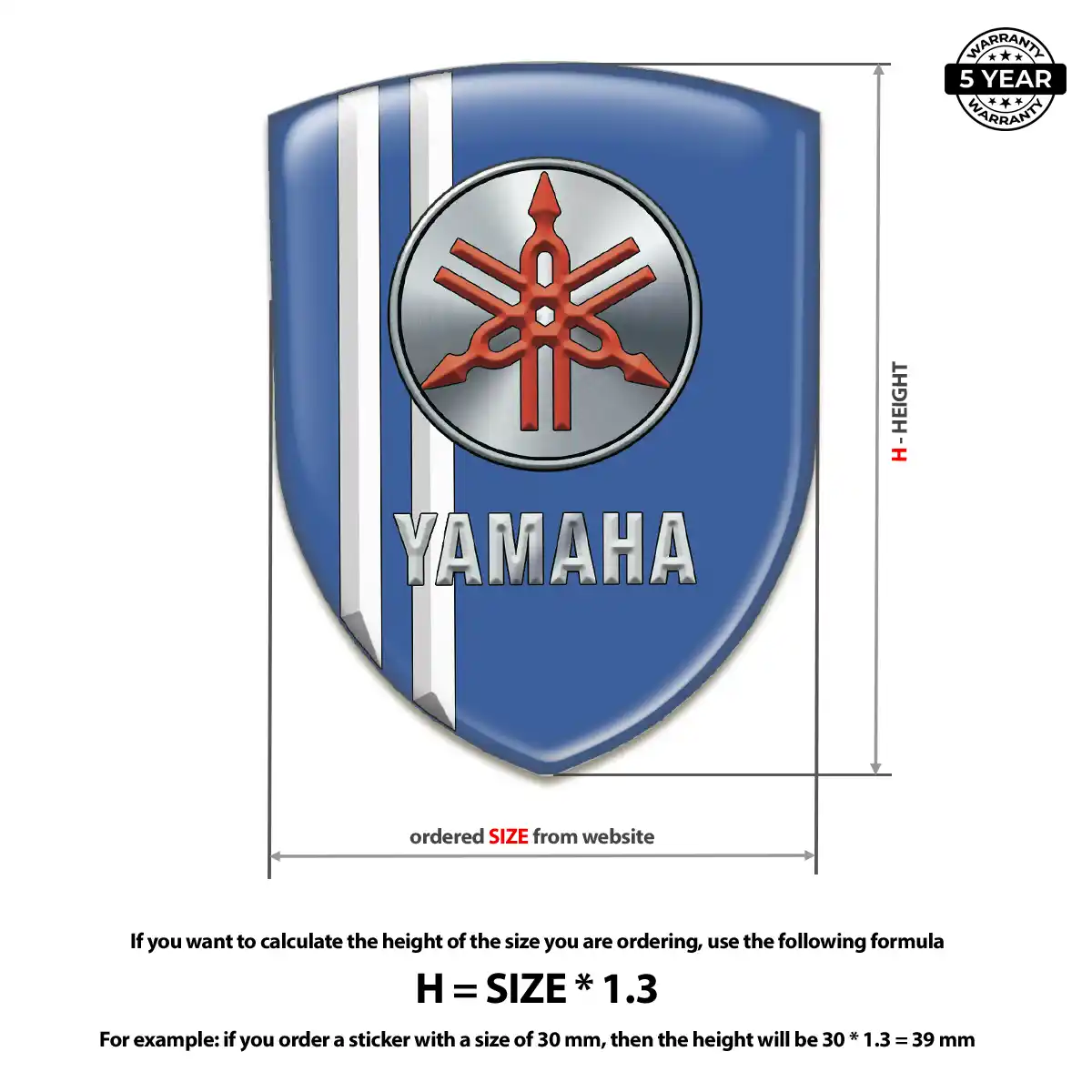 Yamaha Silicone Badge Cabin Style