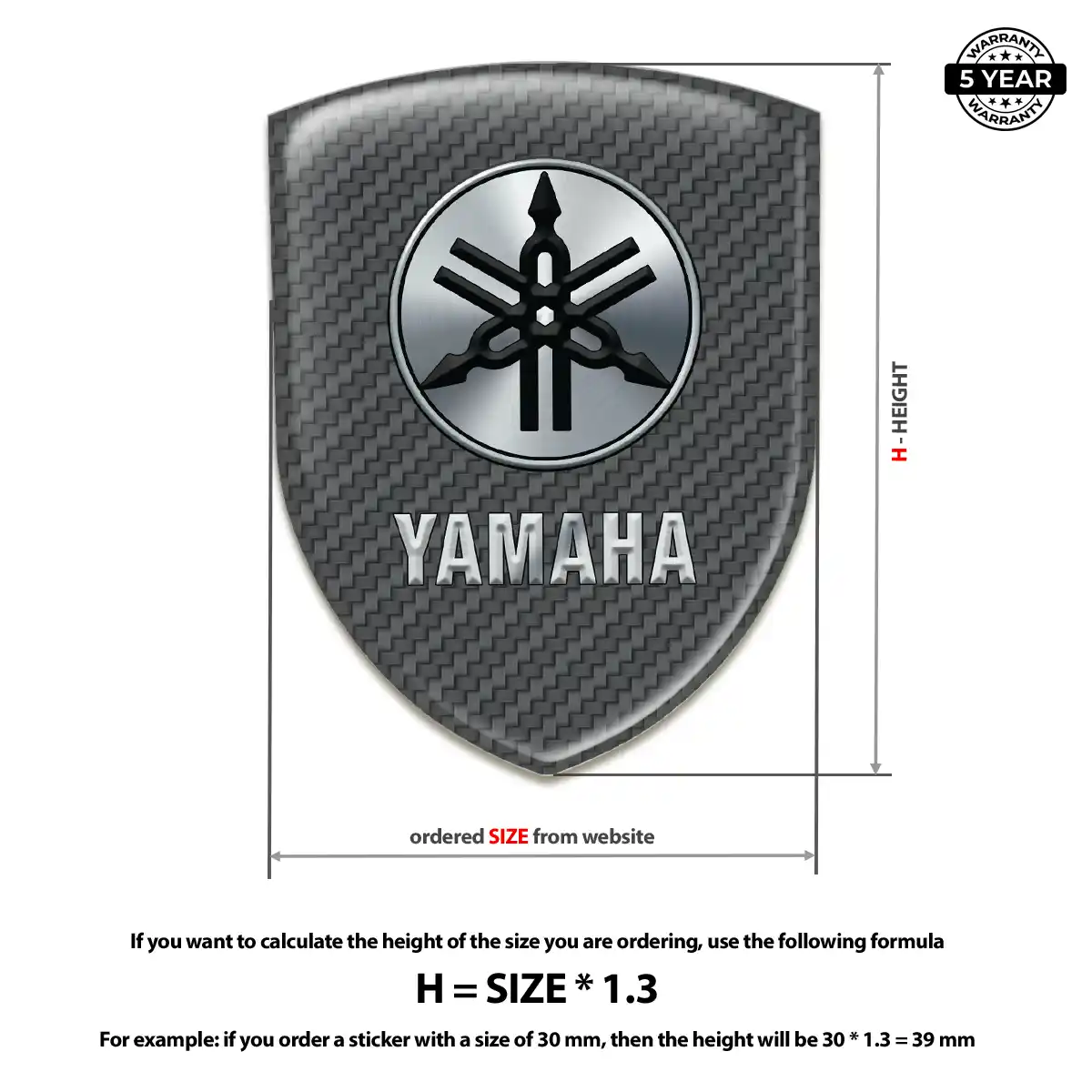 Yamaha Silicone Badge Deluxe Edition