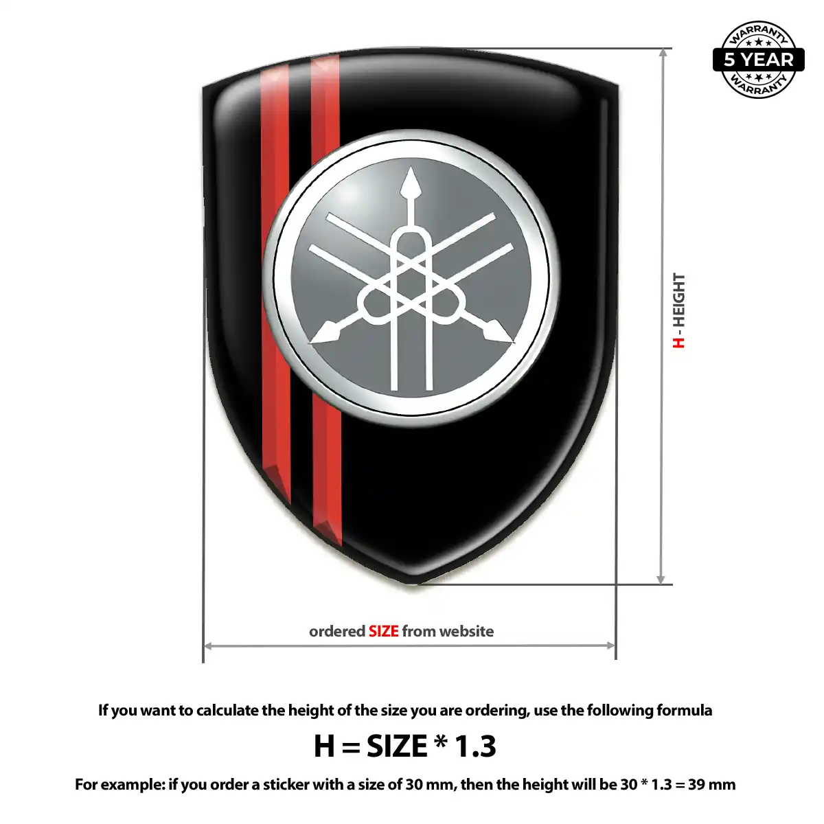 Yamaha Silicone Badge Interior Elegance