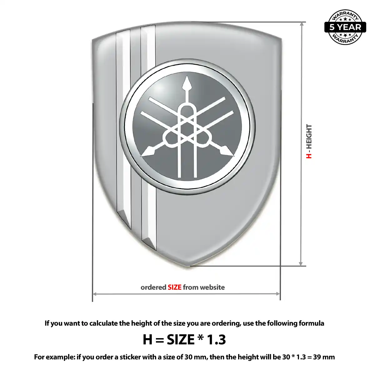 Yamaha Silicone Badge Interior Luxe