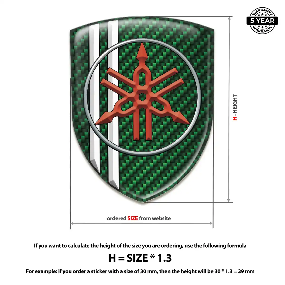 Yamaha Silicone Badge Outer Style