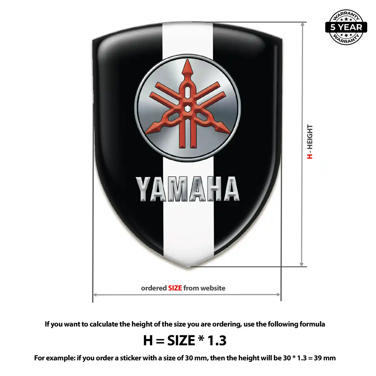 Yamaha Silicone Badge Prestige Line