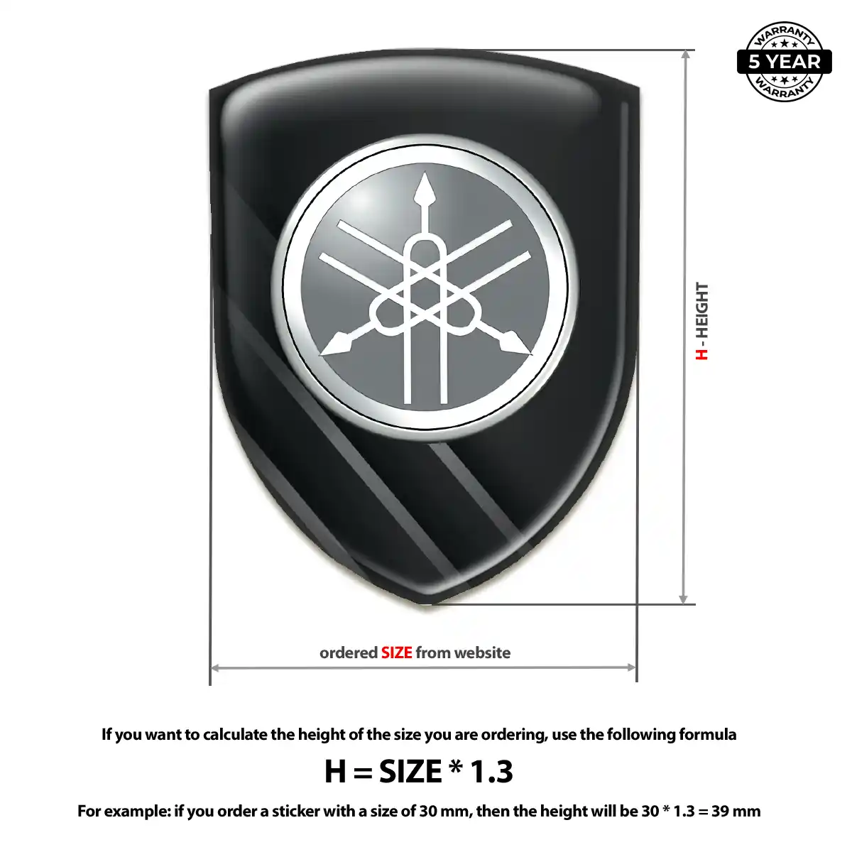 Yamaha Silicone Badge Prime Quality