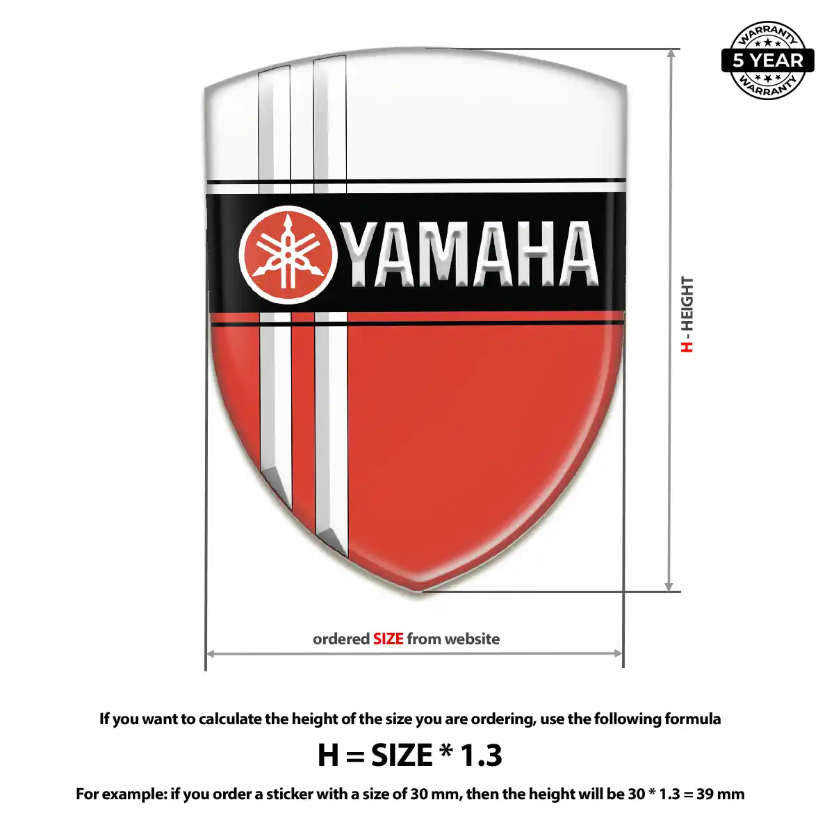 Yamaha Silicone Badge Refined Design