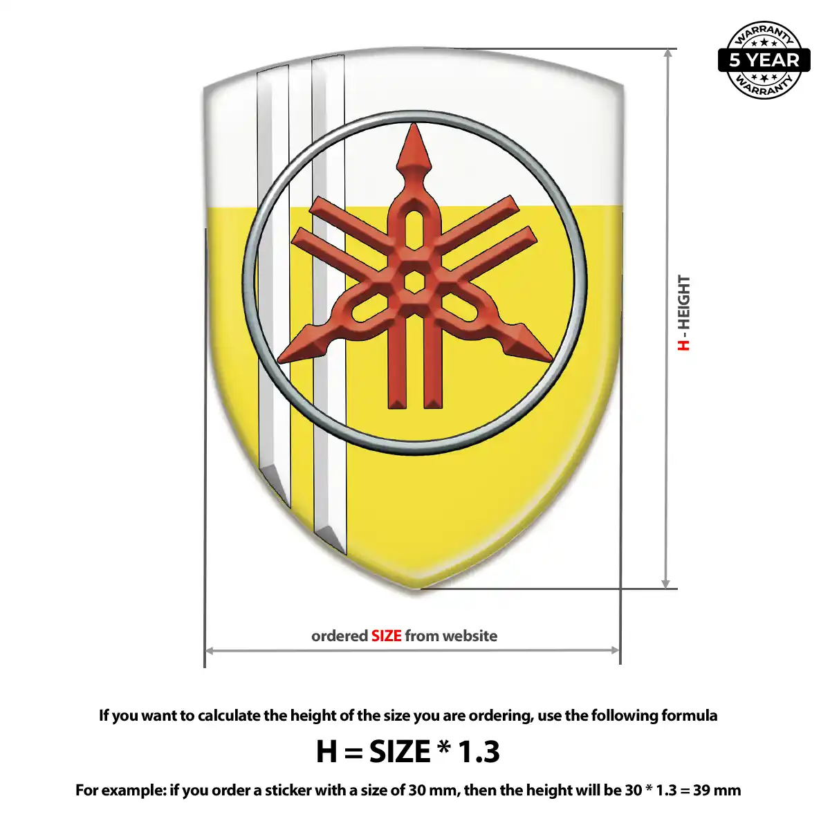 Yamaha Silicone Badge Sleek Style