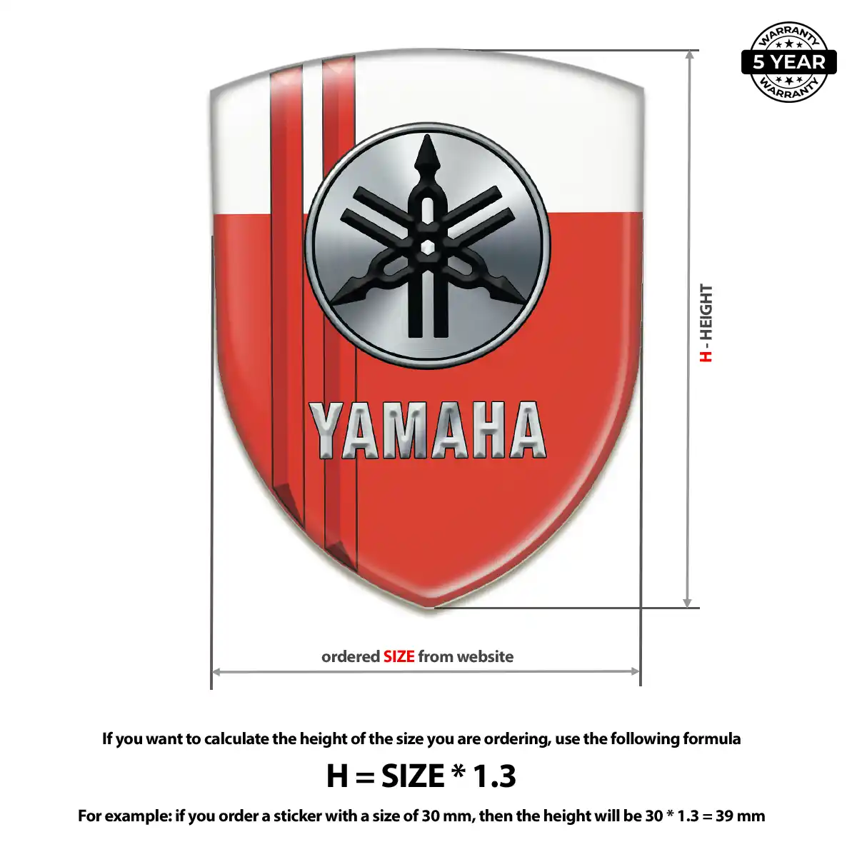 Yamaha Silicone Badge Superior Craft