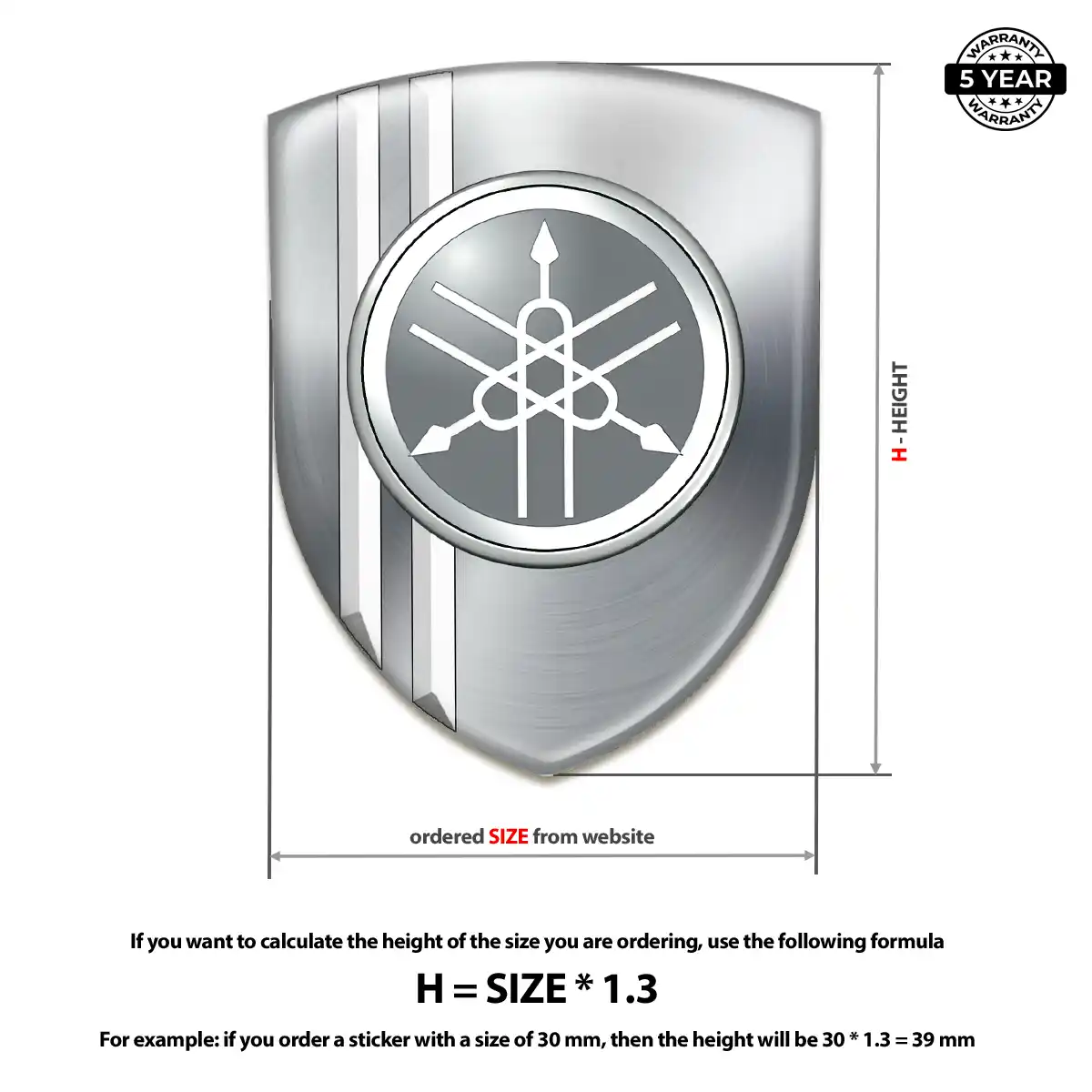 Yamaha Silicone Emblem Cabin Style