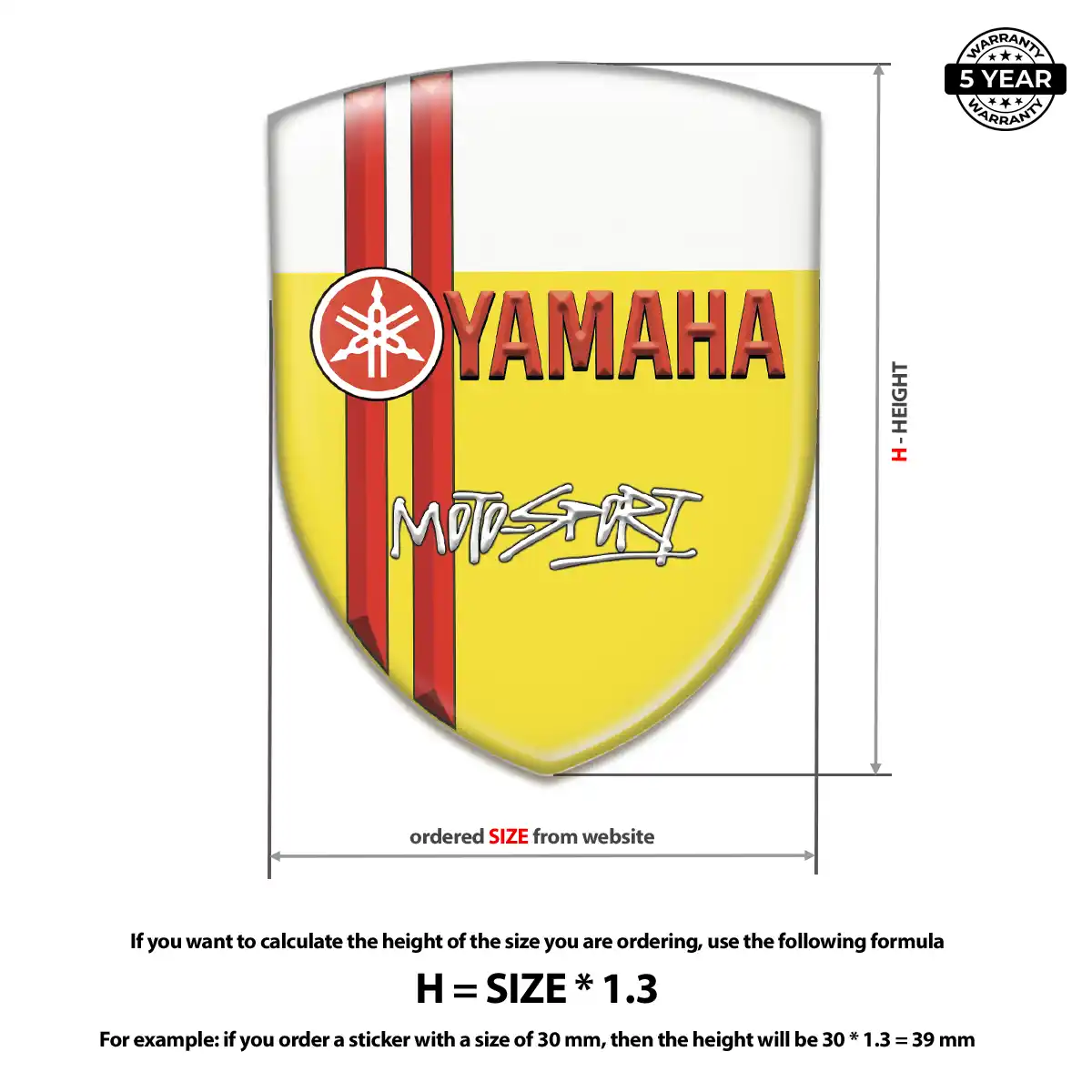 Yamaha Silicone Emblem Elite Finish