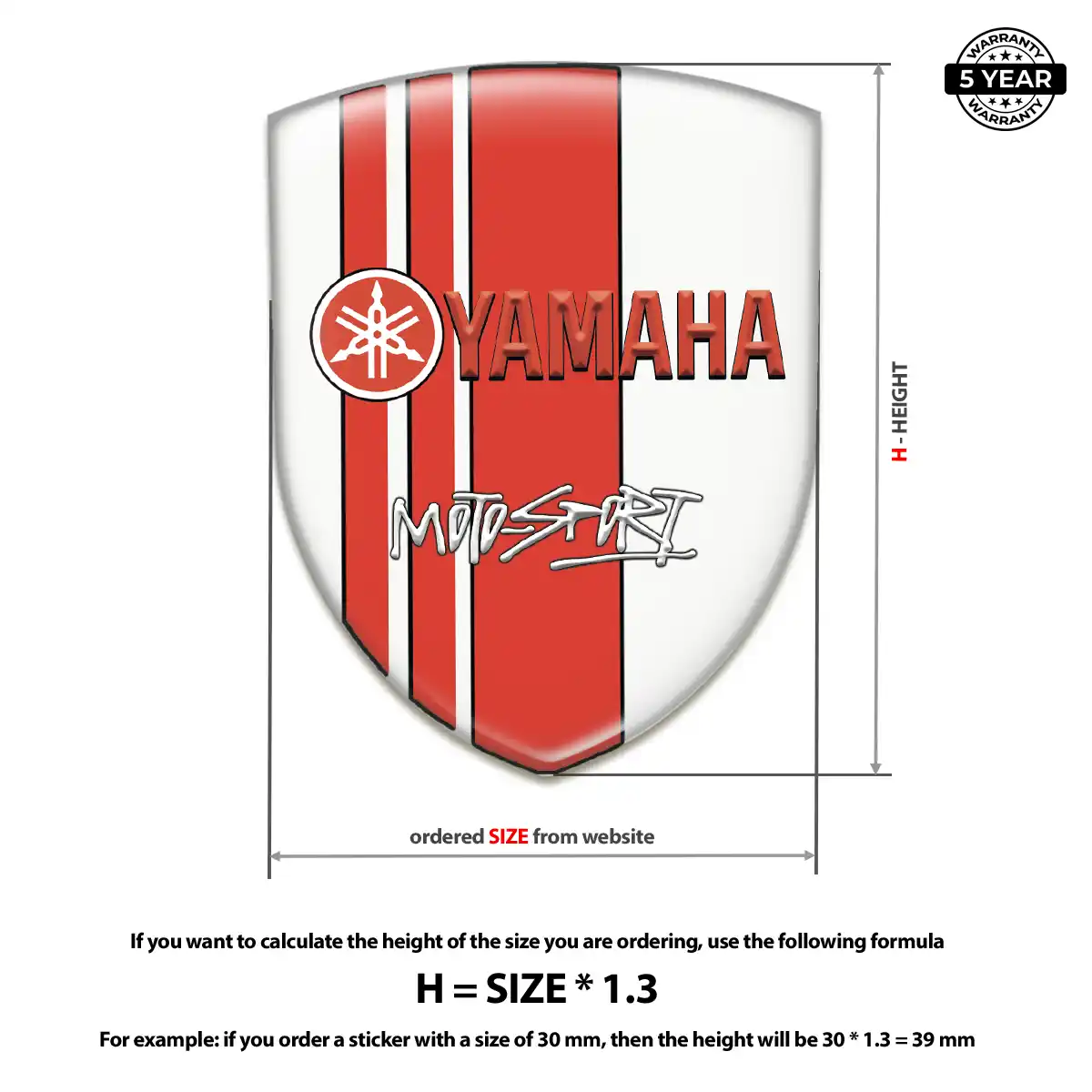 Yamaha Silicone Emblem Interior Elegance