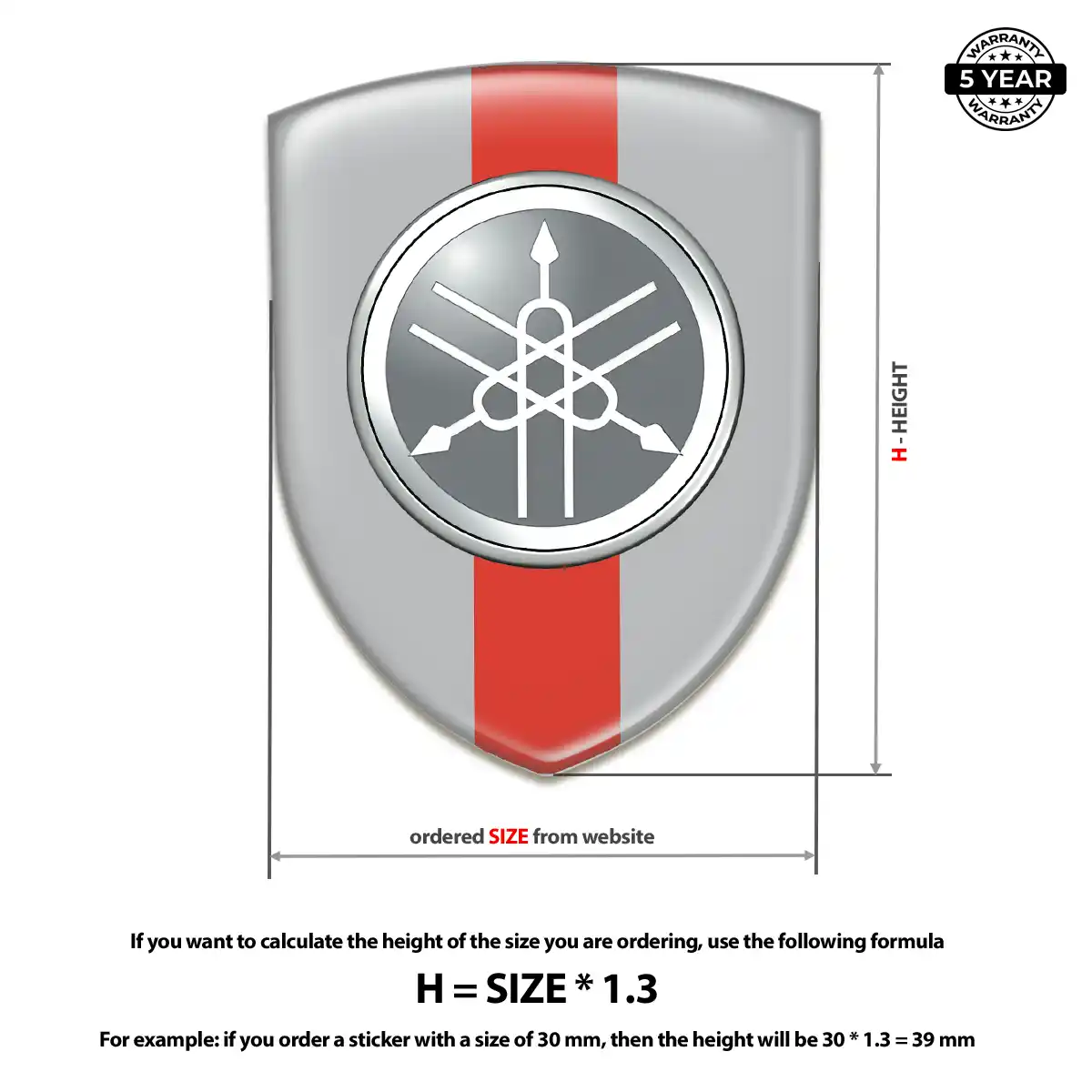 Yamaha Silicone Emblem Interior Luxe