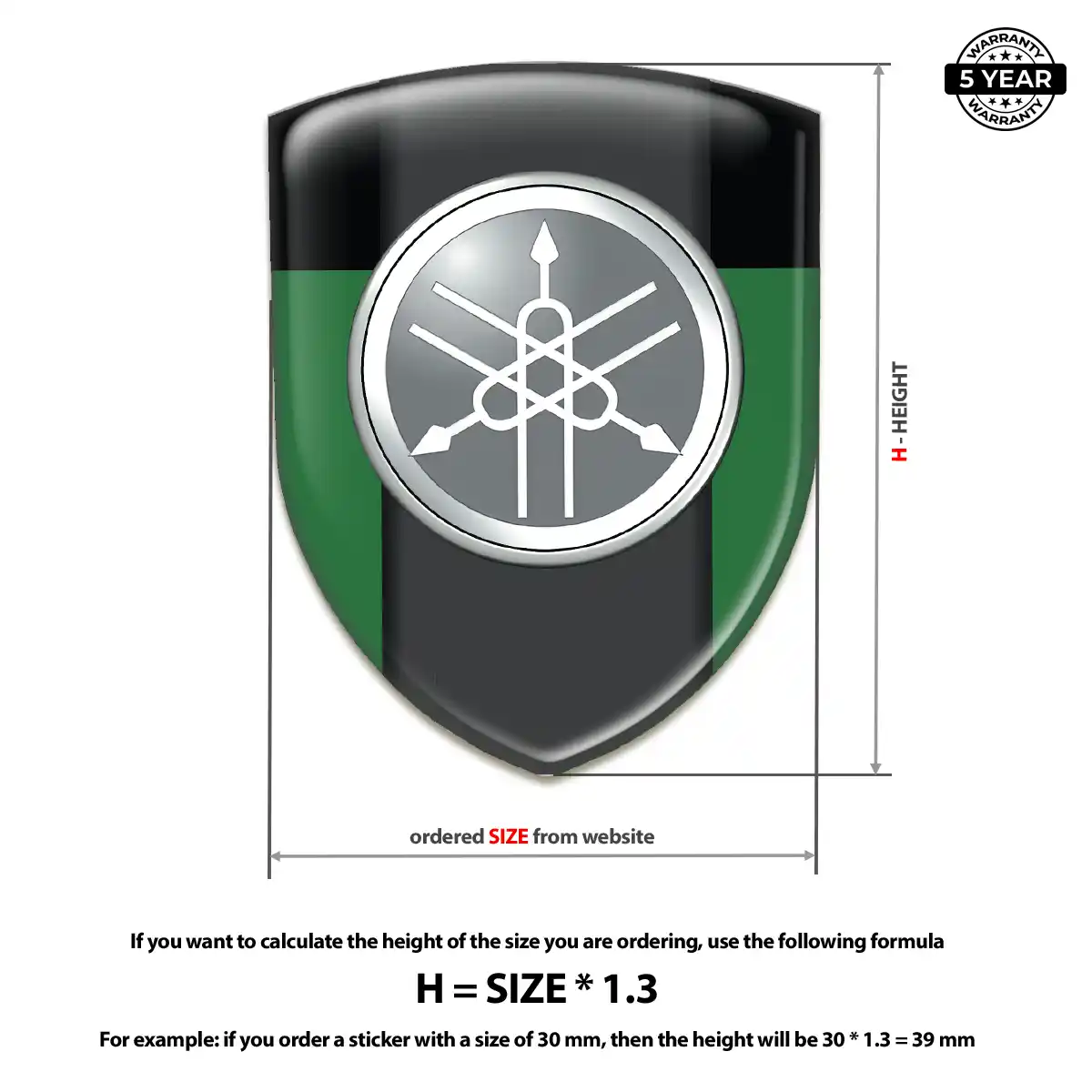 Yamaha Silicone Emblem Performance Style