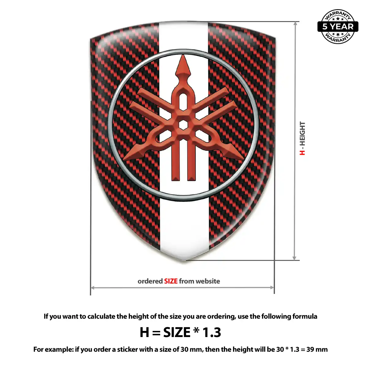 Yamaha Silicone Emblem Prime Quality