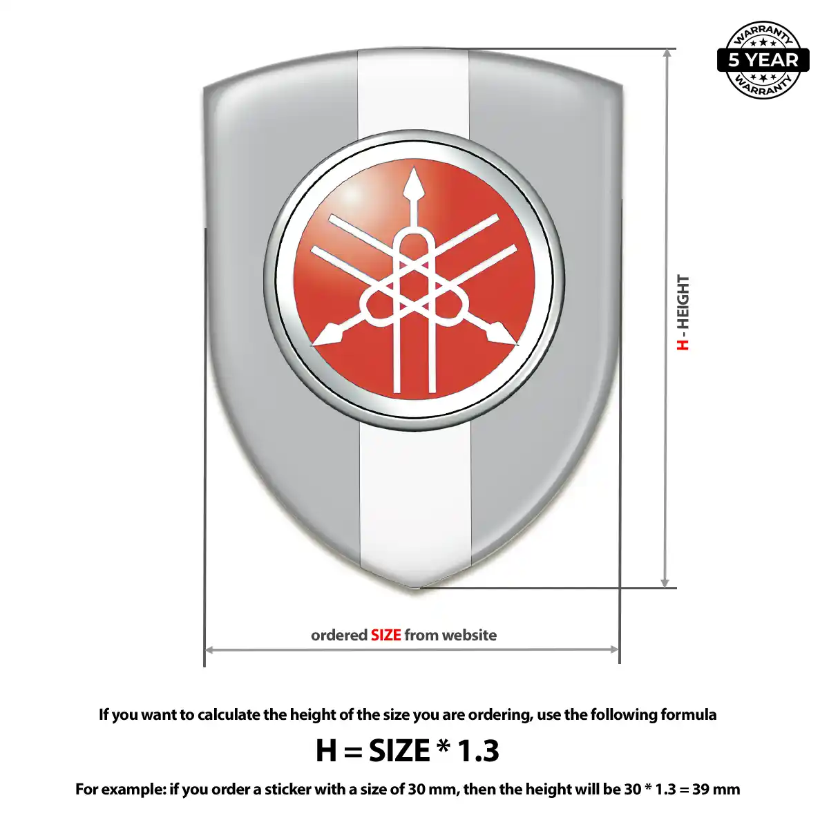 Yamaha Silicone Emblem Resin Luxe