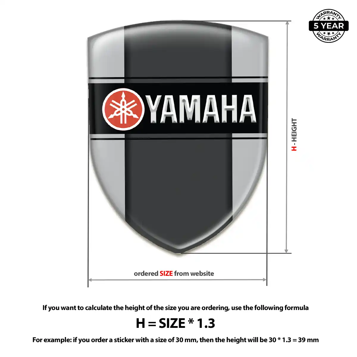 Yamaha Silicone Sticker Auto Tuning