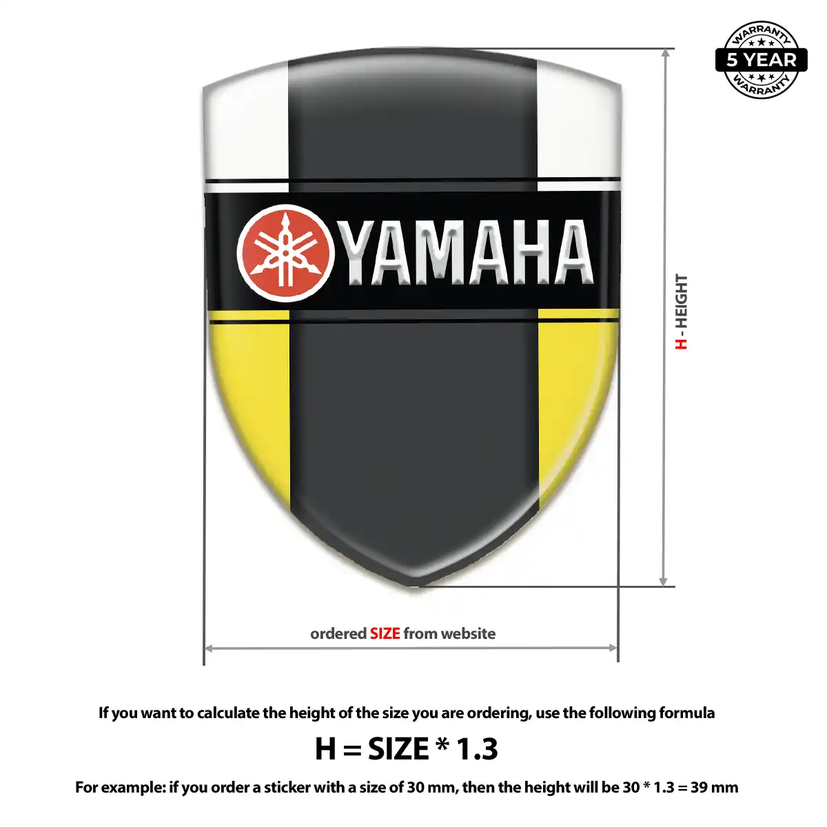 Yamaha Silicone Sticker Deluxe Edition