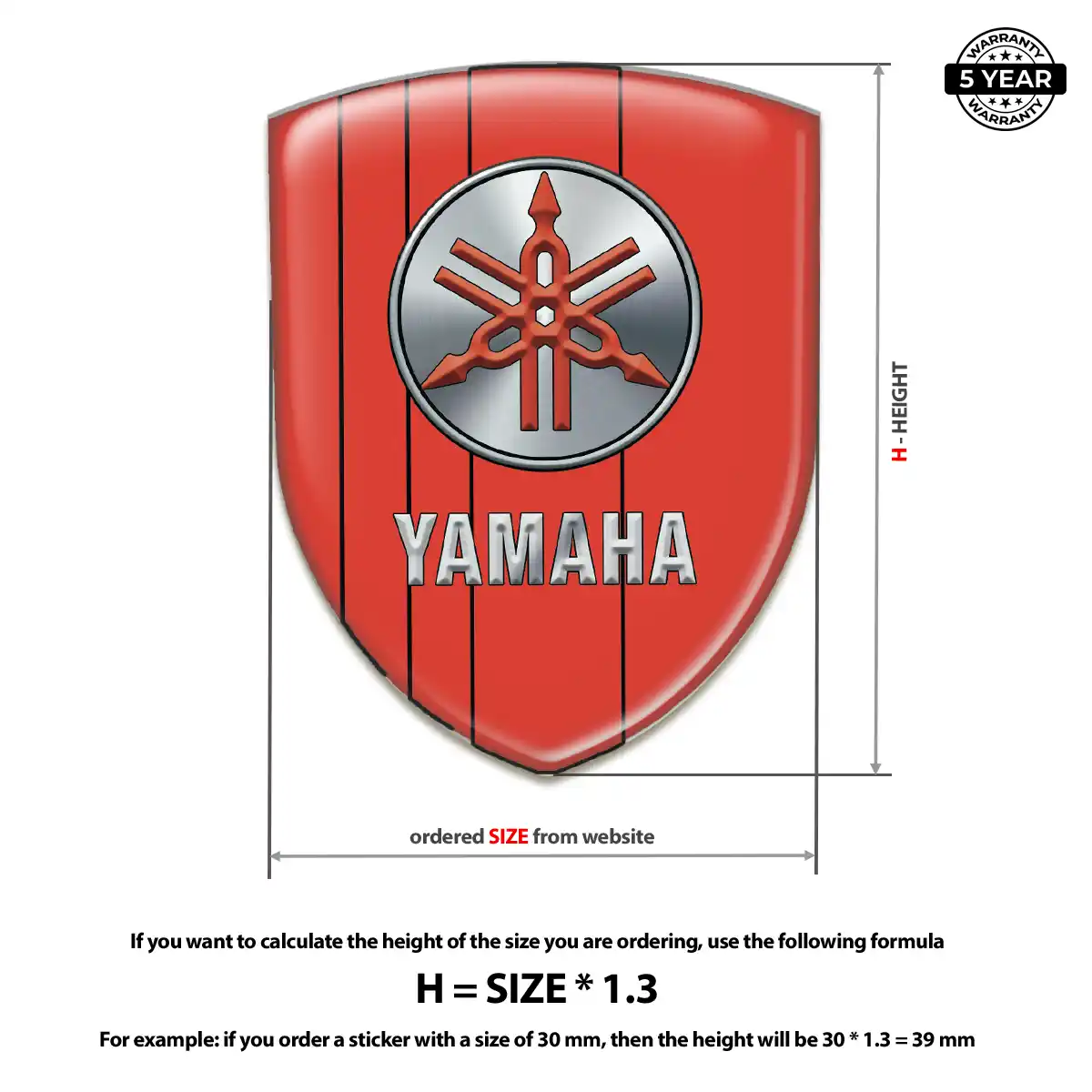 Yamaha Silicone Sticker Elite Edition