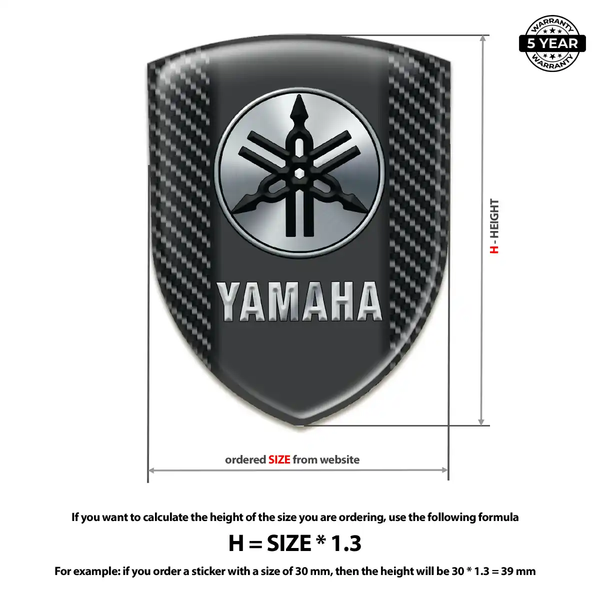 Yamaha Silicone Sticker Exclusive Series