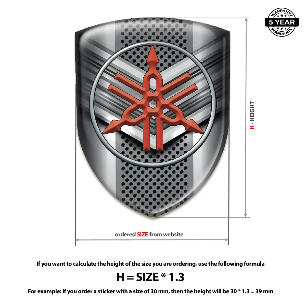 Yamaha Silicone Sticker Interior Elegance